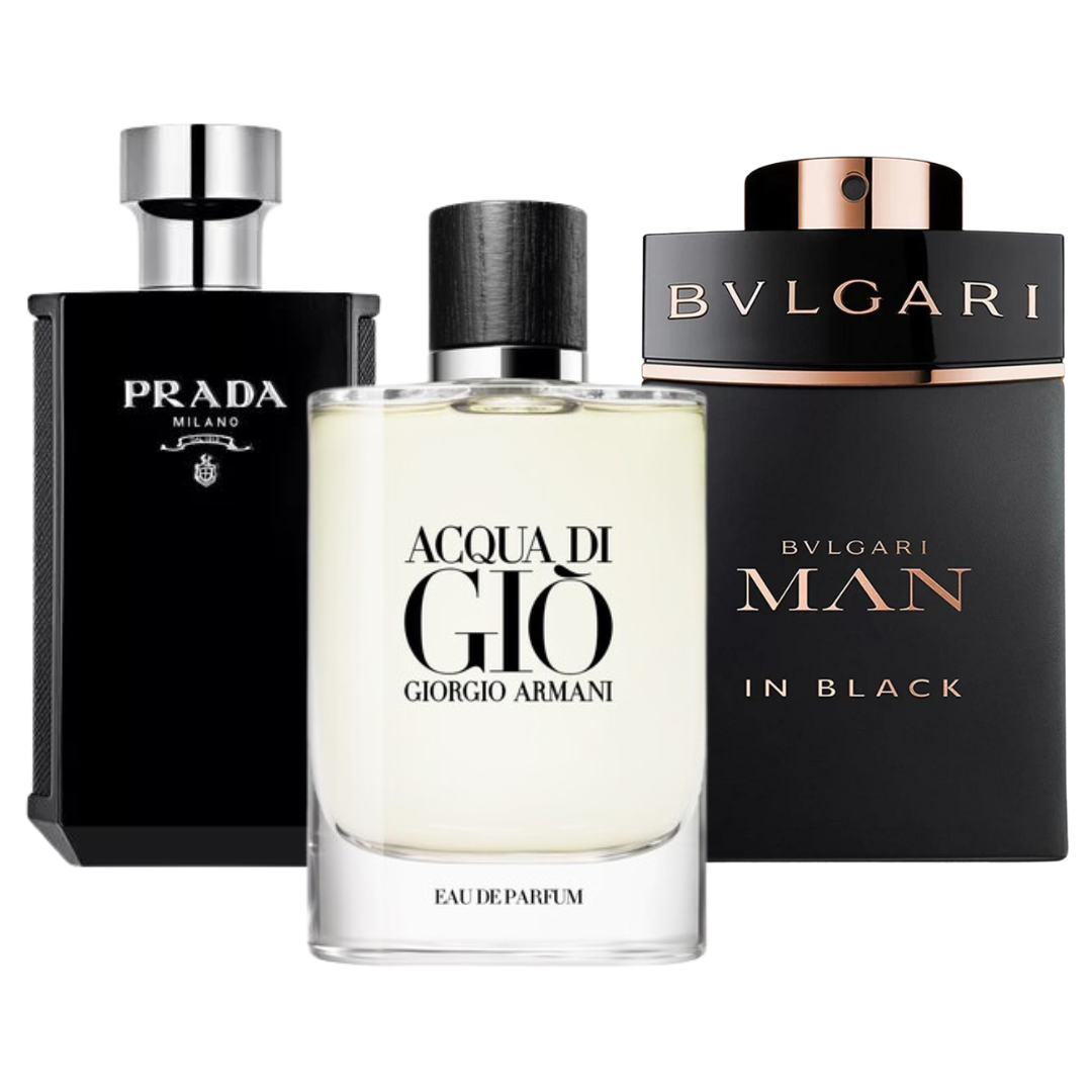 Paket: Schwarze Essenz – 3 elegante Herrendüfte